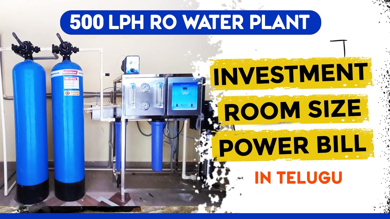 500 LPH RO Water Plant Investment, Power Bill & Maintenance (RO Water