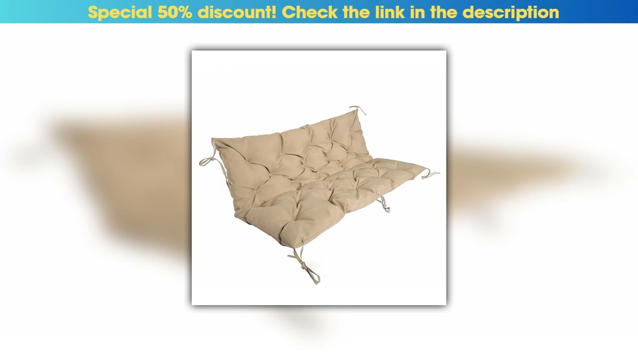 Exclusive Custom Porch Swing Replacement Seat Cushions 2-3 Seater Bench Cushion for Outdoor Waterpr