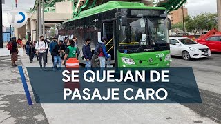 Usuarios del transporte público señalan pasaje caro en camiones nuevos screenshot 5