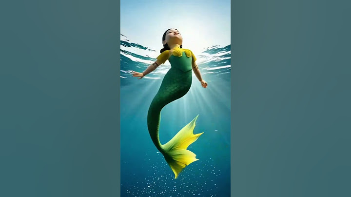 Cute doll transformed into a mermaid🤔 ?