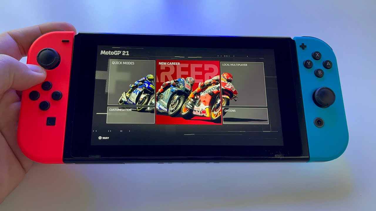 Nintendo Switch moto MotoGP 21| Nintendo Switch V2 handheld gameplay - YouTube