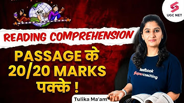 UGC NET Paper 1 | UGC NET 2024 Paper 1 Reading Comprehension Series-02 | Tulika Ma