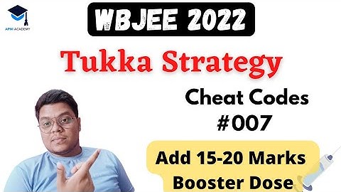 WBJEE 2022 Tukka tricks for last Moment|| #wbjee2022 #wbjee