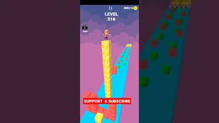 Cube stacker 3D Game level 316 #short screenshot 3