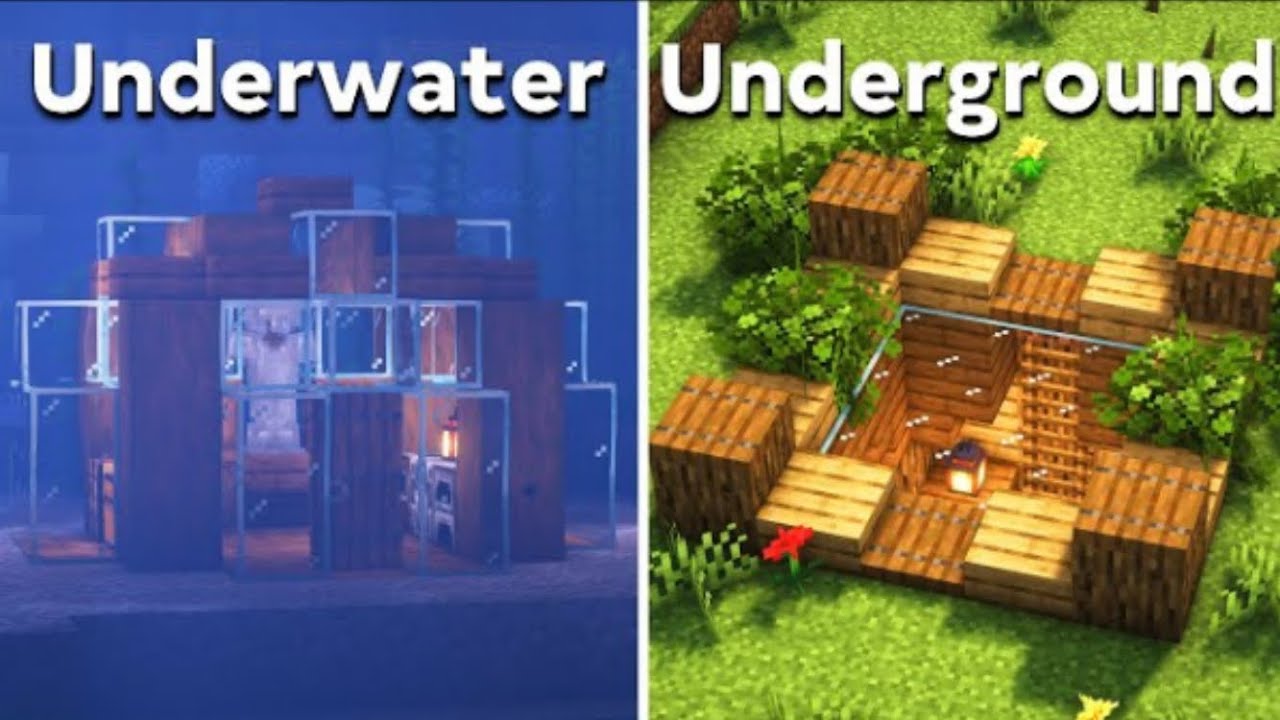 Minecraft: 3 Simple Starter Bases! #minecraft #minecraftbuilding # ...