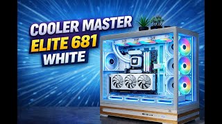 Cooler Master Elite 681 White Cpu Cabinet Strong, Sturdy & Excellent Airflow