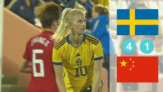Sweden vs China Highlights & All Goals - Women's International Friendly