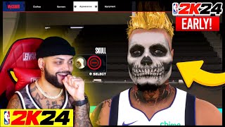 HOW TO EQUIP FACE MASK ON NBA 2K24  ( NBA 2K24 HOW TO PUT ON SKULL FACE ) NBA 2K24