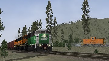 (720p) OpenRails - BNSF H-PASNTW Over the Mullan Pass