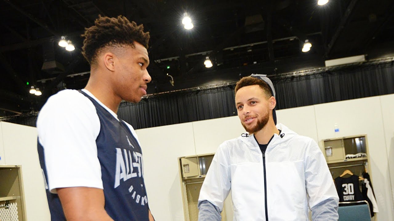 Stephen Curry Recruiting Giannis Antetokounmpo to the Warriors? YouTube