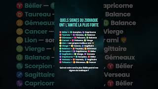 🔮 Quels signes ont l'amitié la plus forte ? #zodiaque #astrologie