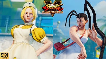Kolin vs Ibuki | Street Fighter V | CPU vs CPU AI vs AI (hardest difficulty level)