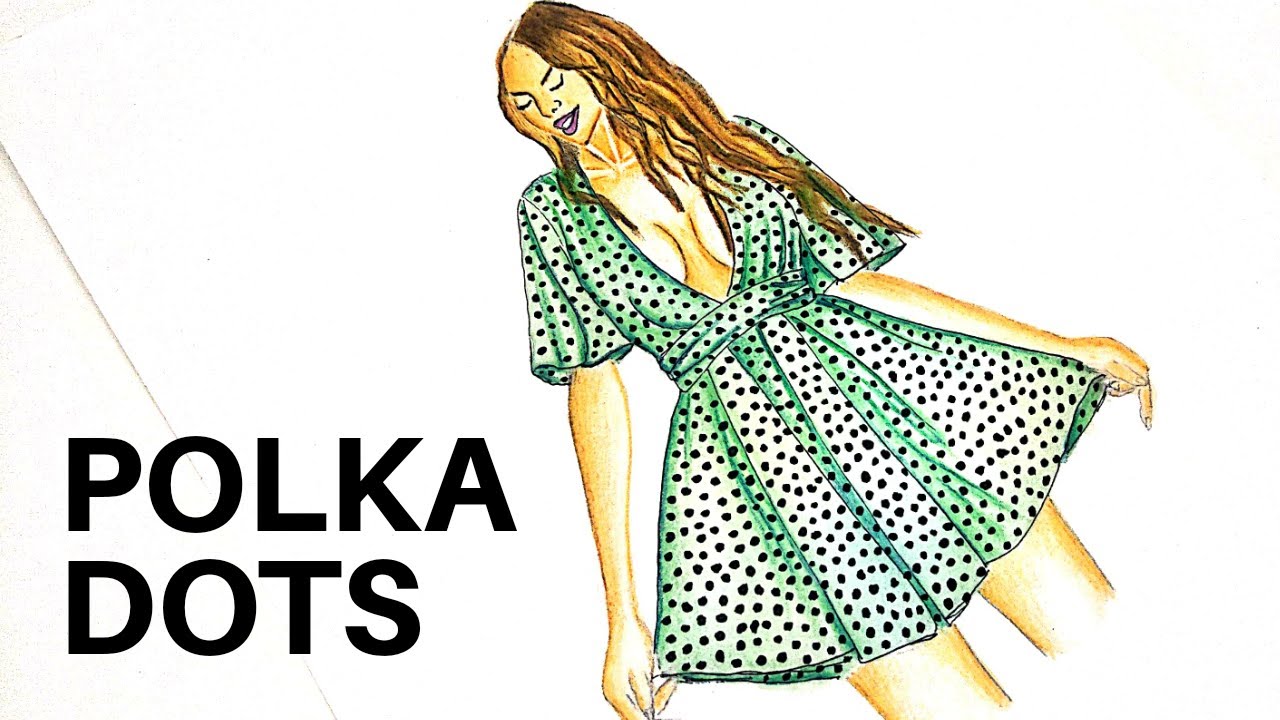 Pocka Drawing How To Draw Polka Dots - YouTube