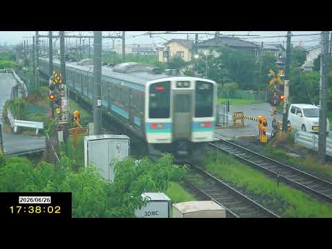 地震発生の瞬間です　2026年6月26日22時29分ごろ、山梨県東部・富士五湖を震源とする最大震度6弱の地震　カメラ③