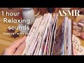 ASMR| 1時間コラージュの音を楽しむ🎵Scrapbooking Journaling Relaxing sounds