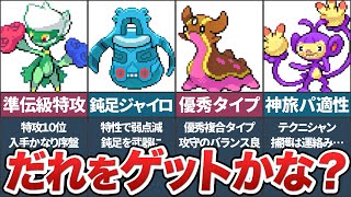 ダイパでの冒険に役立つ最高の旅パ候補TOP10（前編）【ポケモンDP】【ゆっくり解説】