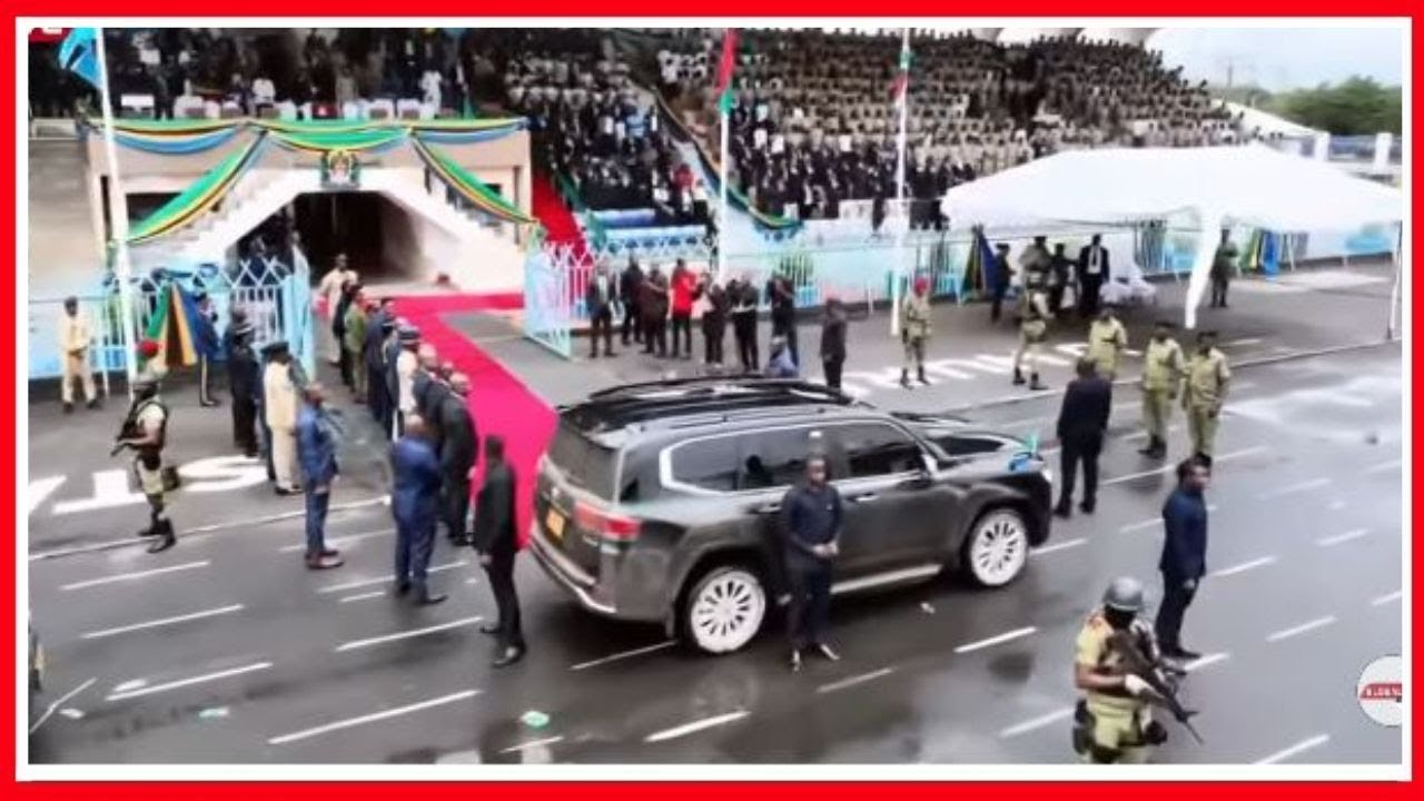 TAZAMA ULINZI wa WAZIRI MKUU MAJALIWA ALIPOWASILI KWENYE UWANJA wa UHURU...