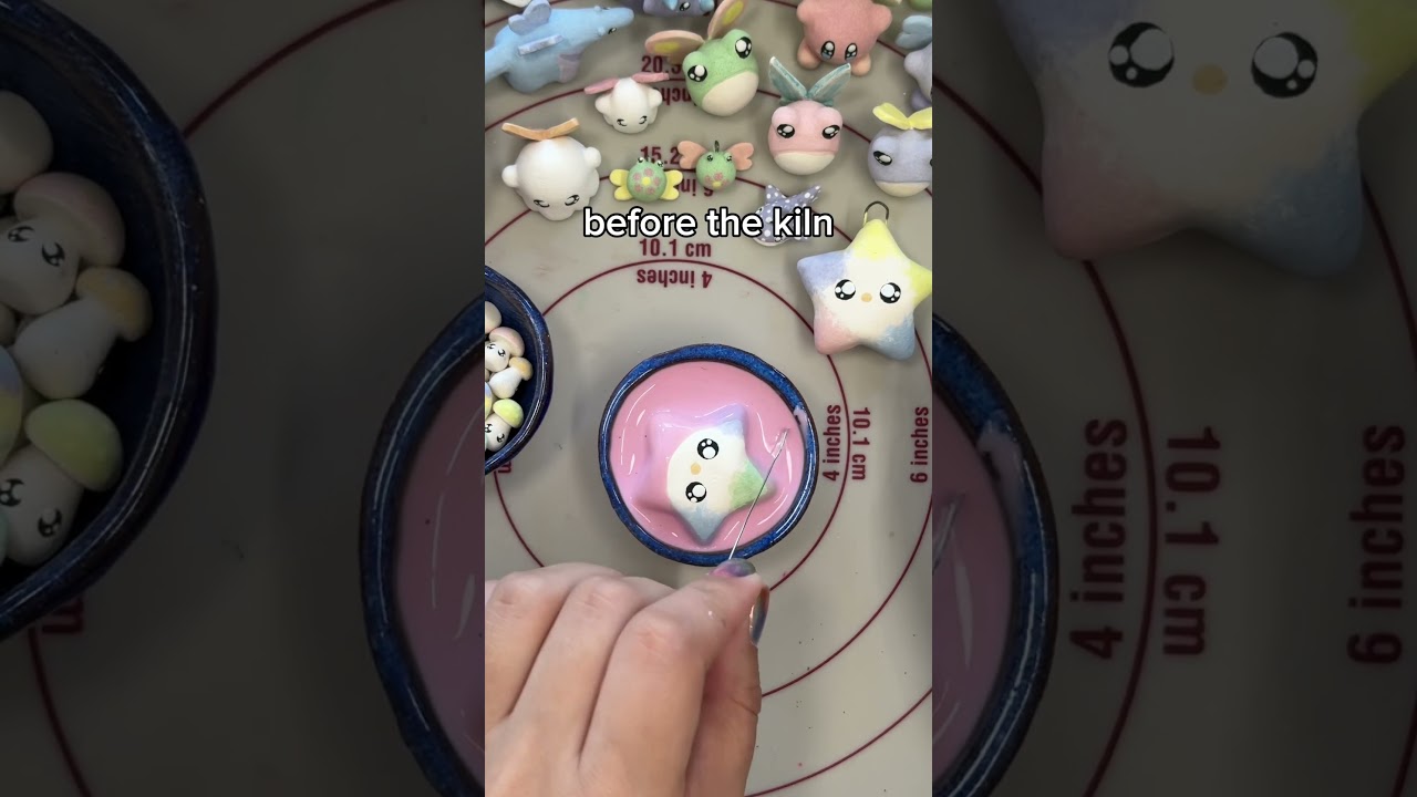 a ceramic star shaker, hollow, no hole ⭐️💖