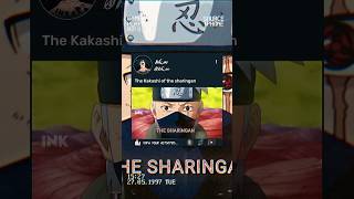 Kakashi of the sharingan 🥶😱