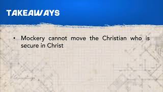 Mocked as King: Standing Firm in Christ's Steps