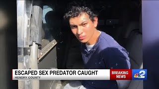 Violent sex offender found, taken back into custody in Hendry County