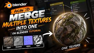 How to merge multiple textures into one Blender Tutorial (Intermediate)