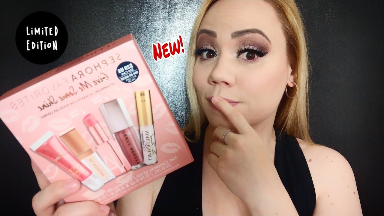 New!* Sephora Favorites *Give me some Shine Balm and Gloss Lip Set* | Review |Try On| swatches 2020