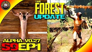 The Forest Gameplay - New Update V0.27 Weapons, Cannibals, Decorations - S9EP1