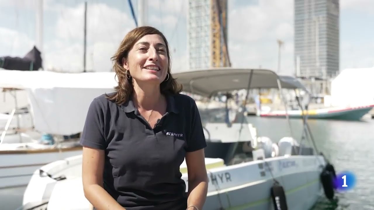 ZEPHYR800 ECO 100% eléctrica en TVE Trending Copa: el motor eléctrico substituye al de combustión.