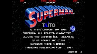 Superman Arcade Game, Taito Corporation 1988, playthrough