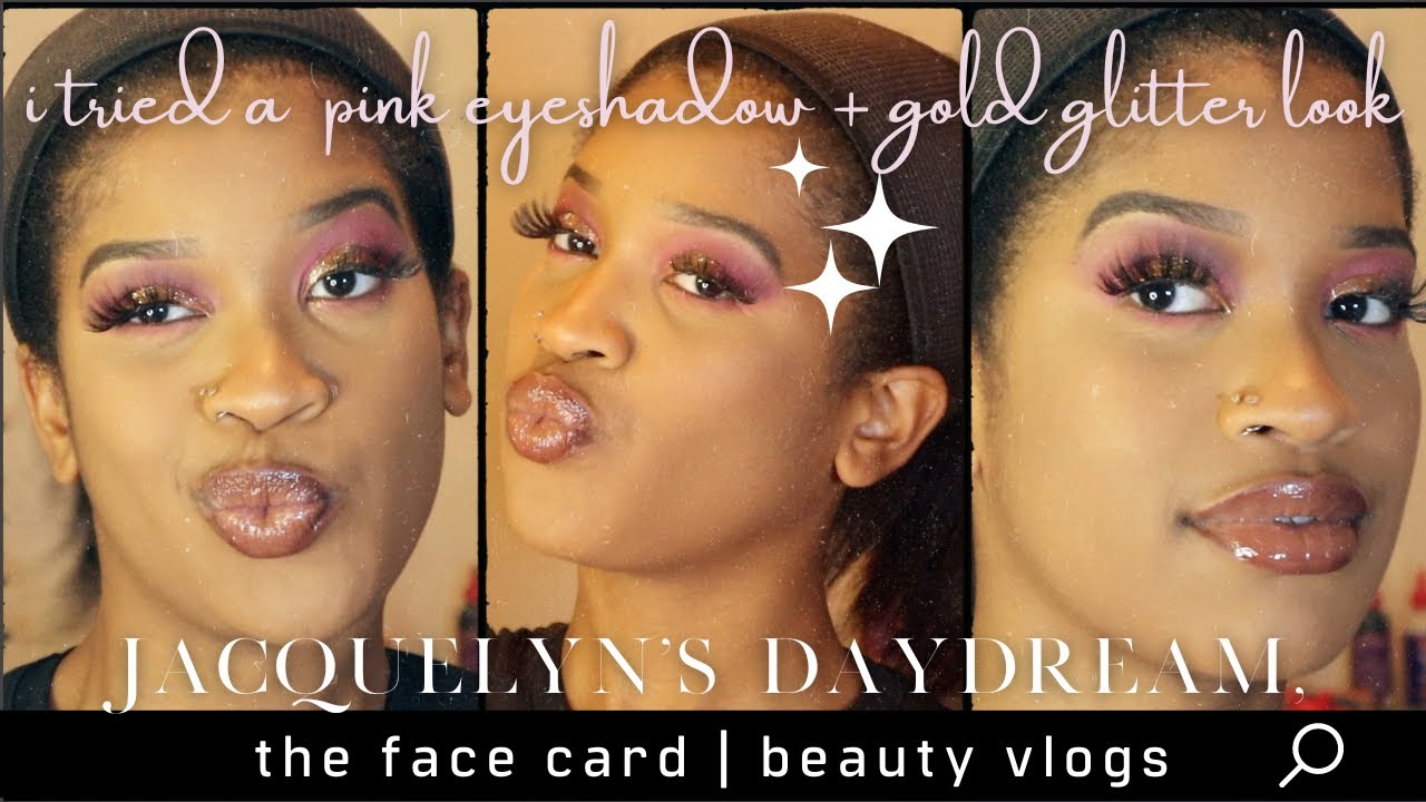 i tried pink eyeshadow and this happened... the face card beauty