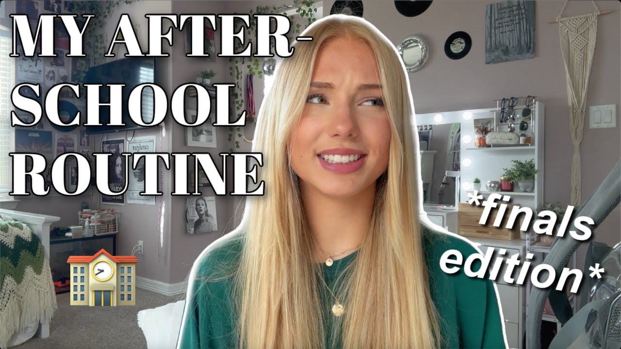Emily After School Routine my AFTERSCHOOL routine...**FINALS edition** - YouTube