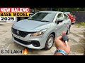 New Maruti Suzuki Baleno Base Model 2025 | Baleno Sigma Model Price, Features, Detailed Review