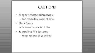 Ubuntu 12.04 Forensics - Securely Erasing Disk Drives Overview