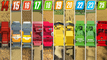 Fs14 vs Fs15 vs Fs16 vs Fs17 vs Fs18 vs Fs19 vs Fs20 vs Fs22 vs Fs23 vs Fs25 | Small Harvester |