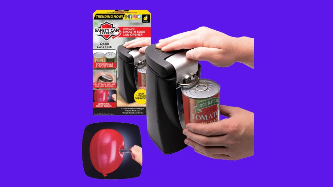Safety Can Express Smooth Edge Automatic Can Opener 14636 Safety Can Express