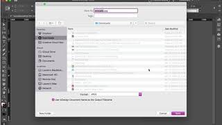 InDesign export to JPG files