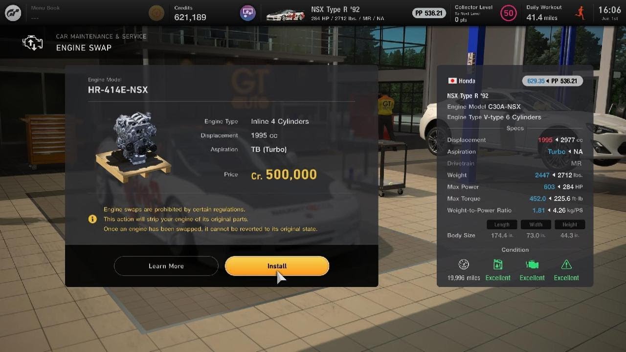 2023 06/01: GT7 First Purchased Engine Swap - YouTube