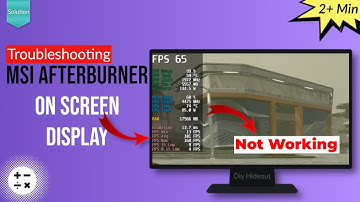 Troubleshooting - MSI Afterburner not Working | 7 Possible Solution | MSI Afterburner Tutorials 2024