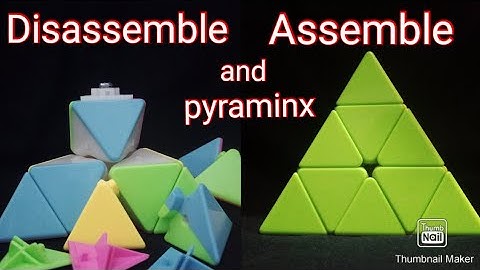 How to disassemble and assemble pyraminx cube