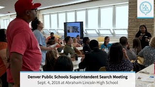 DPS Superintendent Search Meeting Sept. 4, 2018