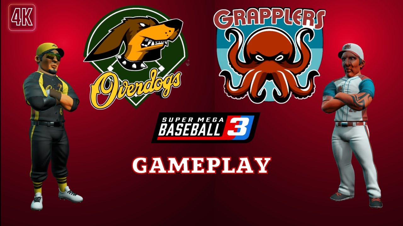 Super Mega Baseball 3 | Overdogs vs Grapplers | Gameplay 4K PC