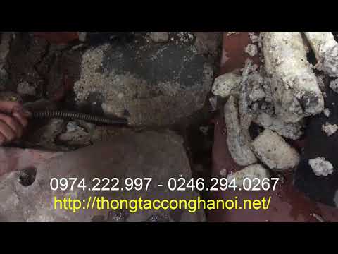 Video Video thông tắc cống ngầm, Cống thoát nước bằng máy lò... - youtube
