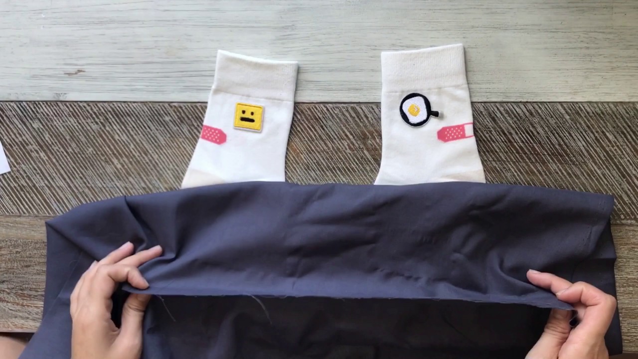 DIY Embroidered Patches on Socks TallMediumShort YouTube