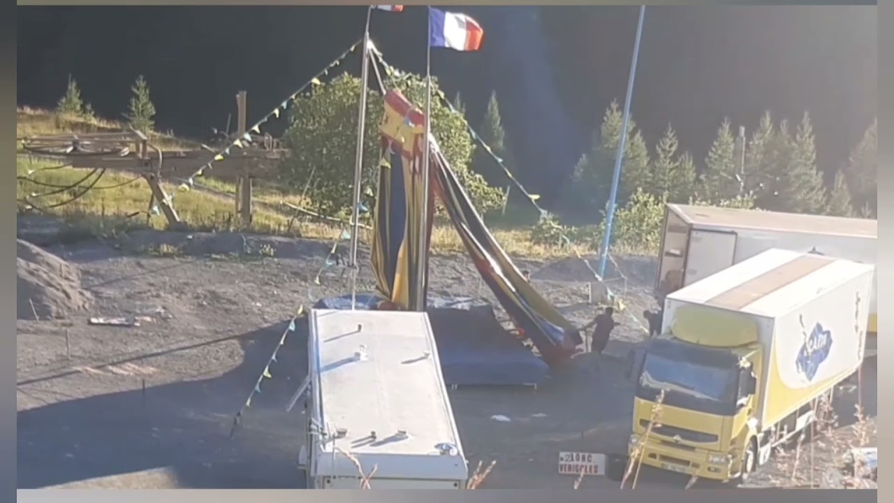 démontage du cirque de la par patrol la pat patrouille à isola 2000
