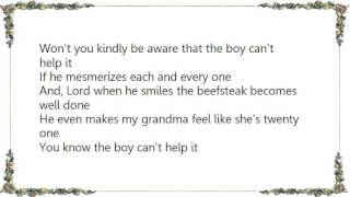 Bonnie Raitt - The Boy Can&#39;t Help It Lyrics