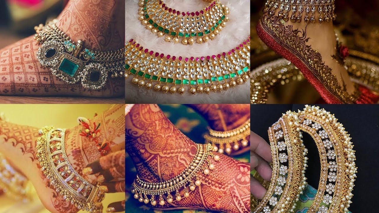 Latest Bridal Payal Bride Anklets Designs 2019- 