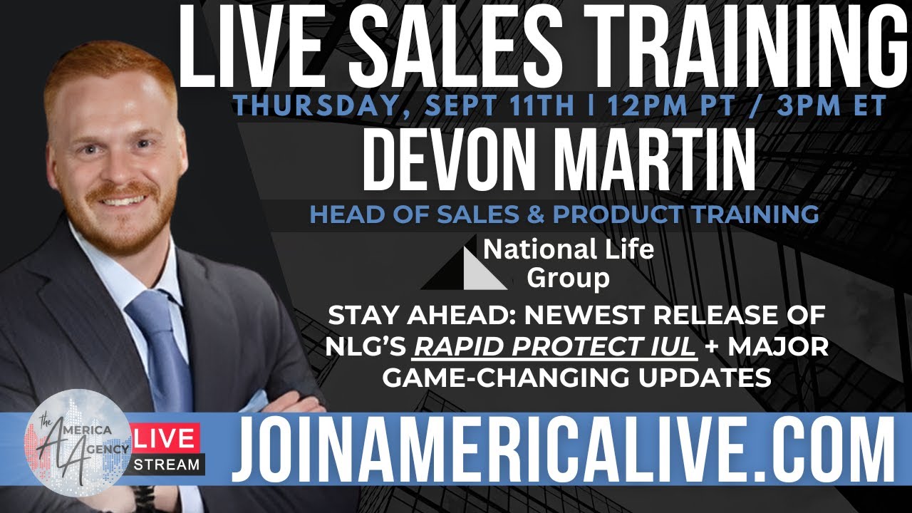 Live Sales Training with Devon Martin of NLG!