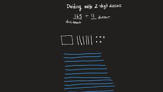 Long division using base-ten symbols and arrays