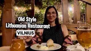 We discovered an old-style touristy restaurant outside Vilnius Old Town ~ Senoji Trobelė